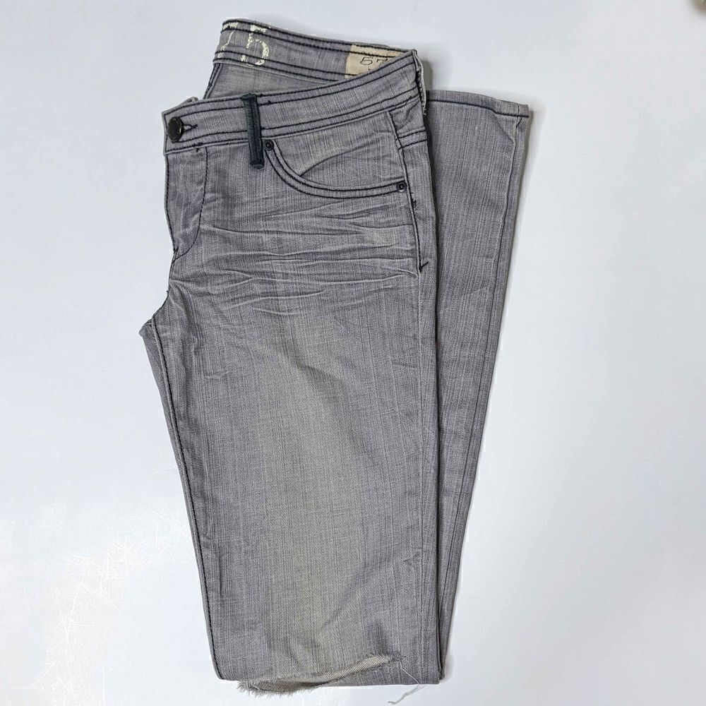 575 Los Angeles Straight Gray Designer Jeans 26